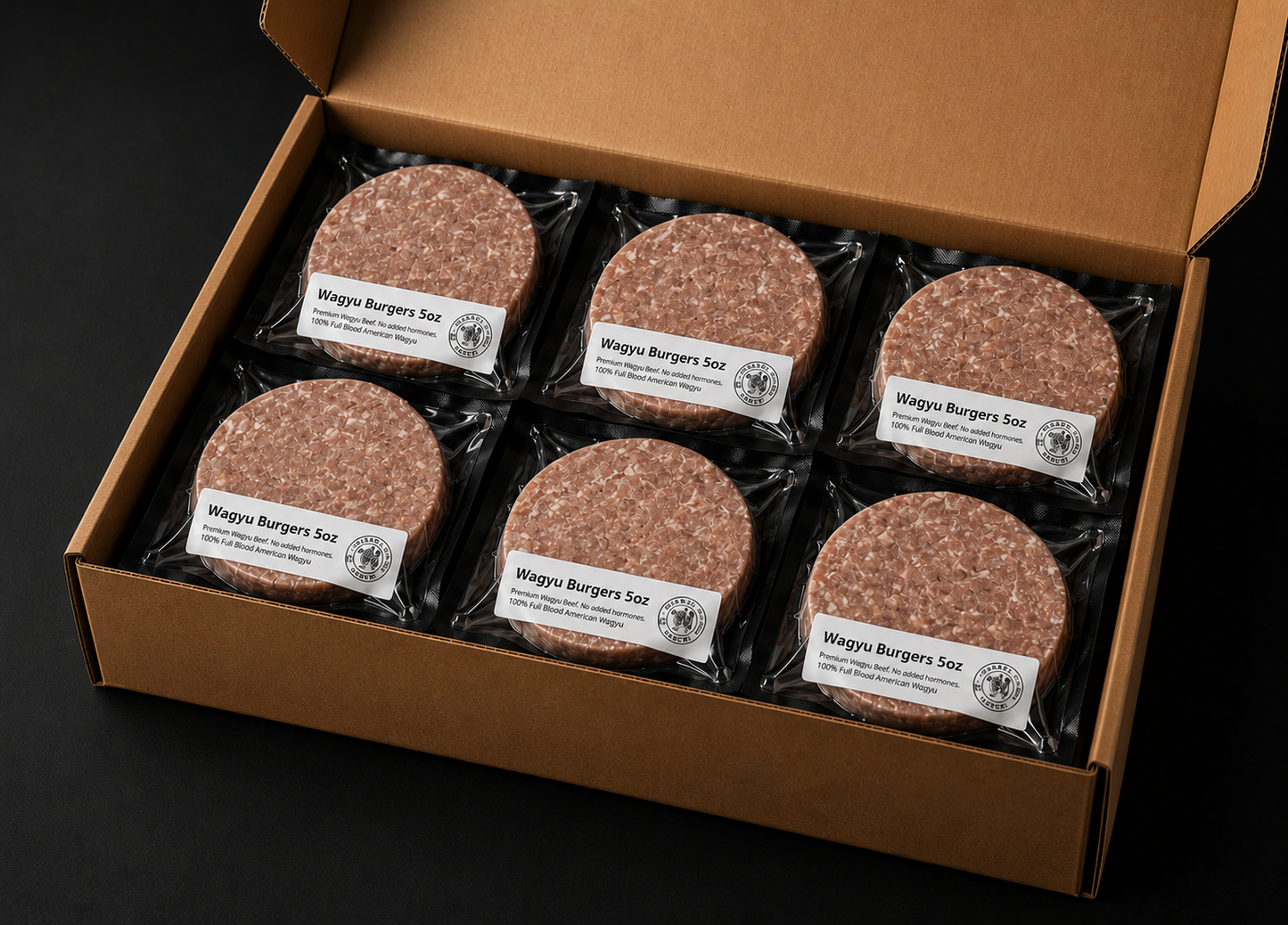 Unseasoned 100% Wagyu Burger Box - 24 Patties