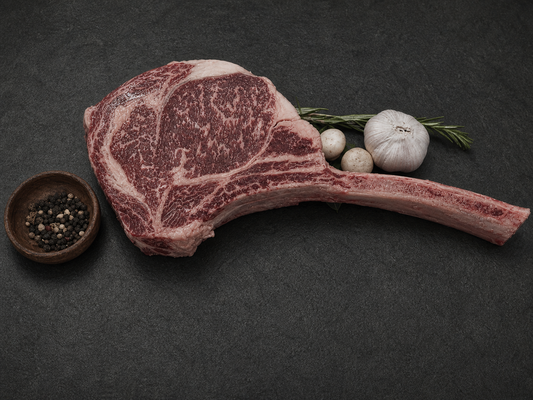 Wagyu Tomahawk Steak - $85.00/lb Average Weight 2.5 - 3.5 lbs.